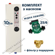 Комплект Tenko Эконом 10,5 кВт 400 В с насосом (медная обмотка)