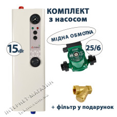 Комплект Tenko Эконом 15 кВт 400 В с насосом (медная обмотка)