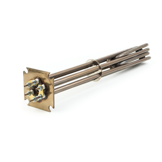 Блок ТЭНов на фланце 75×75 мм 12 кВт 380 В, скрепка