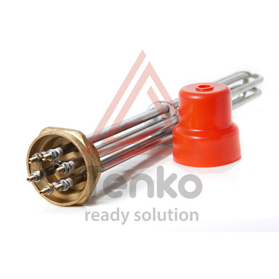 Блок ТЭНов на гайке 1,5", 9 кВт 220 В, L=420 мм
