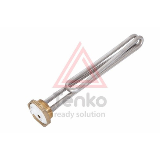 ТЭН 4 кВт для бойлера, гайка, нержавейка, гнутый