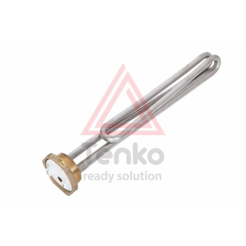 ТЭН 4 кВт для бойлера, гайка, нержавейка, гнутый